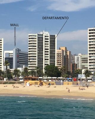 Frente a Playa - 3 dorms, 2 baños, parking, WiFi, 2 cuadras MALLS