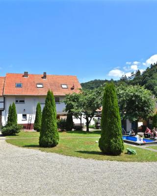 Holiday farm situated next to the Kellerwald Edersee national park with a sunbathing lawn