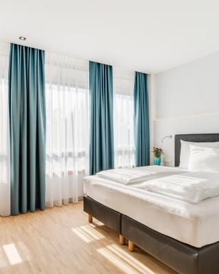Hotel-Etage Apfelrot