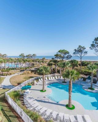 Stunning Views!!-Oceanfront Villa-Heated Pool-Private Balcony-Tiki Bar-Walk to Coligny Plaza