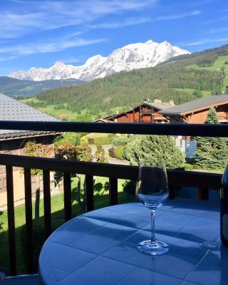 Appartement cosy et chaleureux à Megève avec vue sur le Mont Blanc