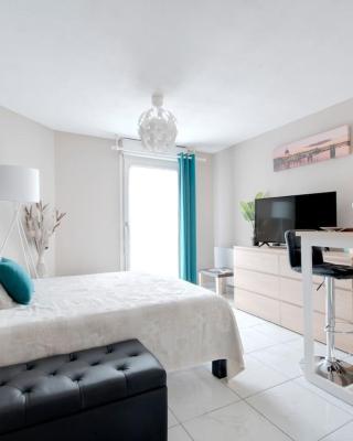 :) Grand studio lumineux à Toulouse et parking