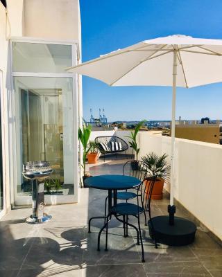 Deluxe Penthouse Charming Location Rooftop Views
