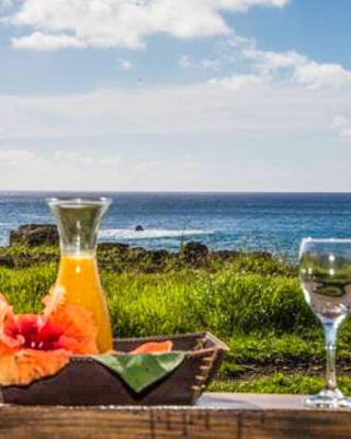 Ngahu alojamiento y desayuno con vista al mar en Rapa Nui