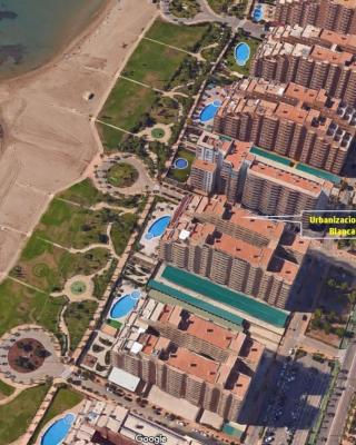 Apartamento 1ª Línea de mar en Marina d'Or con césped y playa [Familiar]