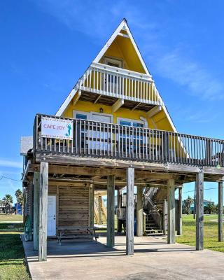 A-Frame Home with Deck - 2 Blocks to Surfside Beach!