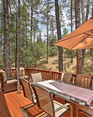 Deck and Forest Views Peaceful Prescott Cabin