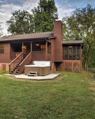 Creekfront Cabin Near Chattanooga with Hot Tub!