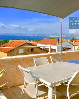 Appartement avec splendide vue mer, à 200 m de la plage, Golfe de Saint-Tropez