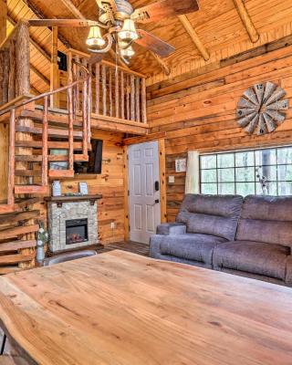 Broken Bow Log Cabin with Fire Pit, Pond, and Deck!