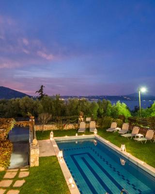 Sea view villa Manolis with private pool near the beach
