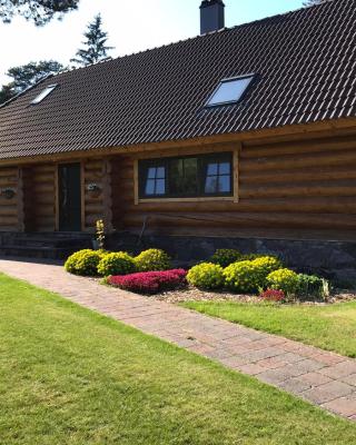 The gorgeous log house, that brings out the smile!