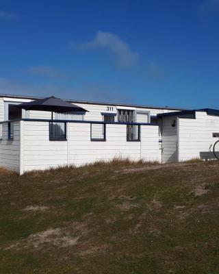 AMELAND - Ballum: Stacaravan Chalet (incl. fietsen) bij strand en zee