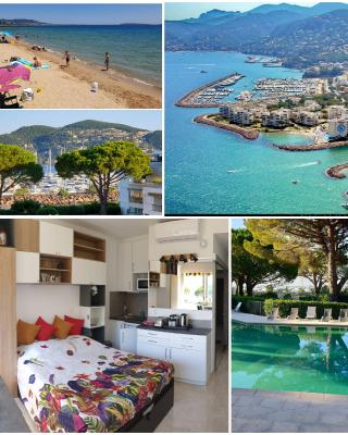 Garden and beach sea view apartment Cannes