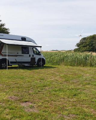 Wohnmobilstellplatz Hemenswarft an der Nordsee - Meerblick