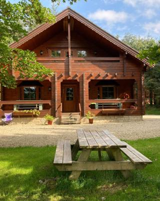 Riverside log cabin