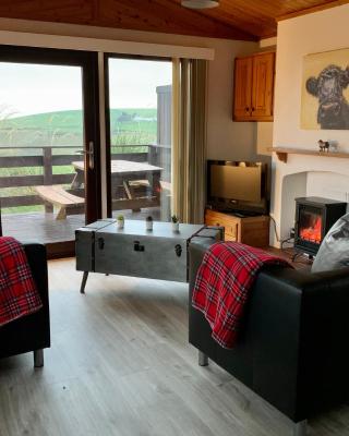 Lodge Cabin with Fabulous Views - Farm Holiday