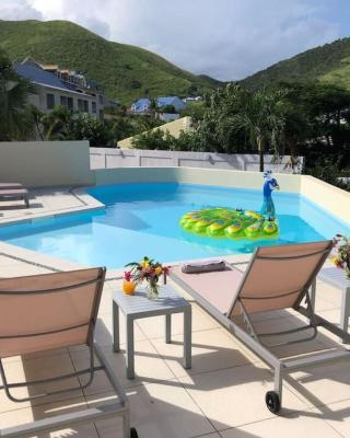 Beautiful suite S15, pool, next to Pinel Island