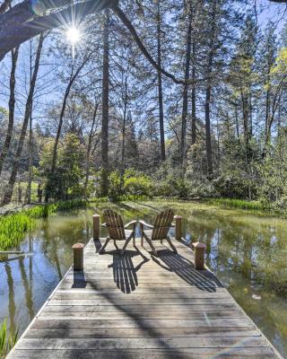 Secluded Cottage on 2 and Acres with Pond, Dock and BBQ