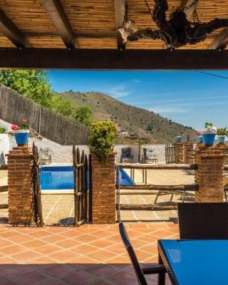 Malaga mountains winehouse with fireplace and winetasting