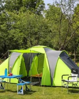 Tente 3 chambres, petit camping familial vue mer