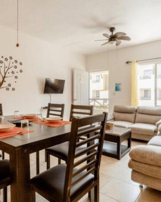 Apartamento En Fraccionamiento Privado 6 Personas, 5 Camas, Piscina cerca de la Playa
