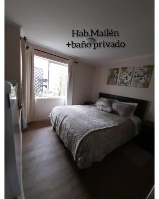 habitac privada Bed n Bkf Patagonia Norte - Puerto Varas Homestay - BnB Plus