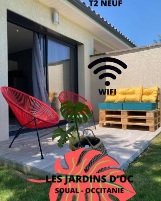 Les Jardins d'Oc - Wifi, Terrasse et Jardinet - Appart T2 neuf