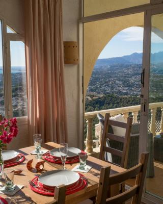 Casa Inca, Villa with heatable pool and top view atop Moraira El Portet