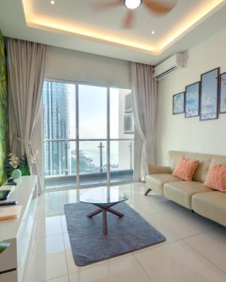 Seaview condo near RF Mall, Food Court & Free Netflix