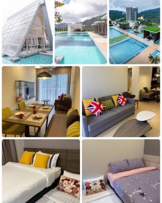 Genting Windmill Amazing Sky Pool 2bedroom With Aircon Wi-Fi