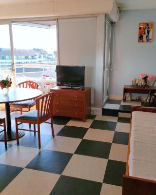 Studio with partial sea view