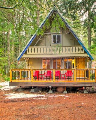 Cozy A-Frame with Hot Tub, Fire Pit, and Fireplace!