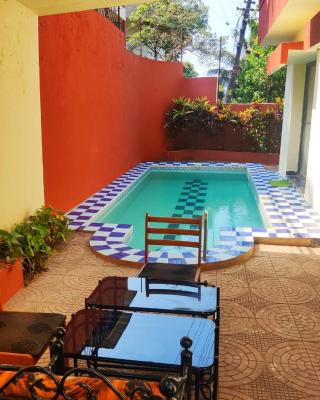 Hilltop 4 BHK Villa with Private Swimming Pool near Candolim