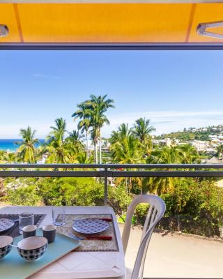 Cuty - bel et spacieux apt avec magnifique vue mer et piscine Saint Gilles Les Bains