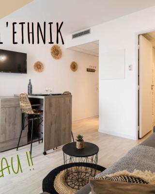 L'ETHNIK--STUDIO TOUT CONFORT--CLIM--PARKING--WIFi