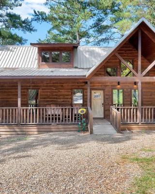 Gorgeous Idyllic Cabin w Hot Tub and Fire Pit Quittin Time is Secluded Romantic Oasis w Luxury Bathroom Double Shower and Bathtub Foosball Table