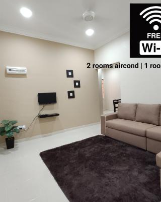 MUSLlM ONLY Wifi 3 Room with 2 aircond Menanti Village Homestay