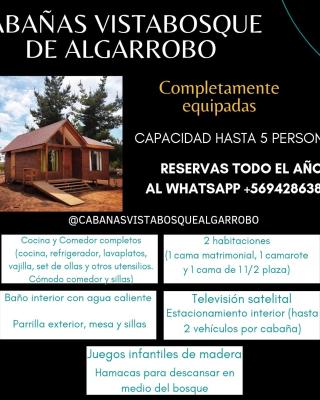 Cabañas VistaBosque de Algarrobo