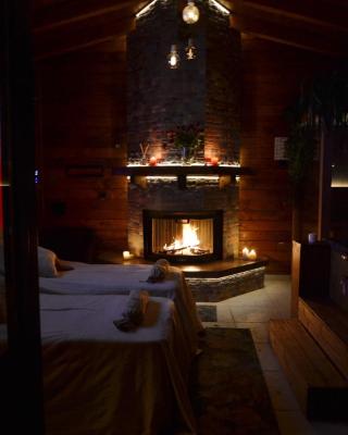 Mini spa in chalet bosco e trullo