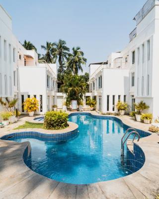 VILLA M - JIA 4 CANDOLIM GOA 3BHK, Pool Facing, Near Beach, Free Breakfast, Free WIFI and Prime location