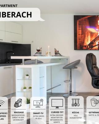 Relax-Apartment Biberach - Relax Massagesessel - Smart-TV 85 Zoll - voll ausgestattete Küche - High-Speed Internet - Arbeitsplatz mit Curved Monitor