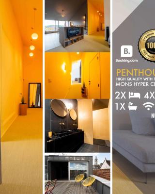 Luxury Penthouse & Terrace - Mons City Center
