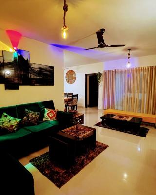 Luxurious 3BHK vacation home amidst the city.