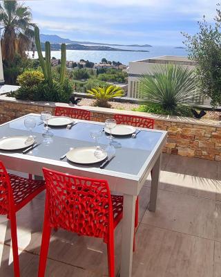 MAGNIFIQUE APPARTEMENT VUE MER - GRANDE TERRASSE ET PISCINE