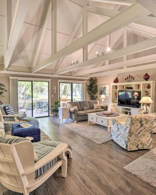 Palmetto Dunes Villa with Deck and Lagoon Views!
