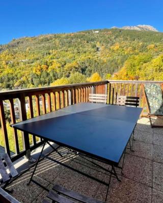 Large chalet with terrace and view in Briançon