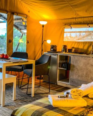 African Safari Canvas Lodge Tent Sea View