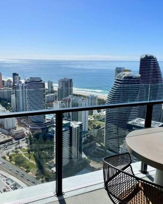 Broadbeach Luxury OceanView 2beds apartment 49F