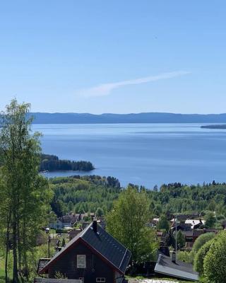 Charmig stuga med panoramautsikt över sjön Siljan.